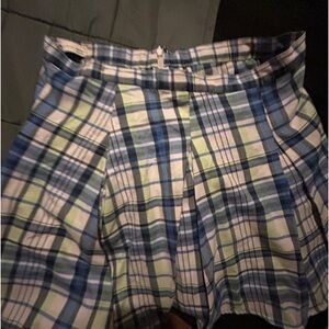Juniors SO Goods For Life Mini plaid pleated skirt